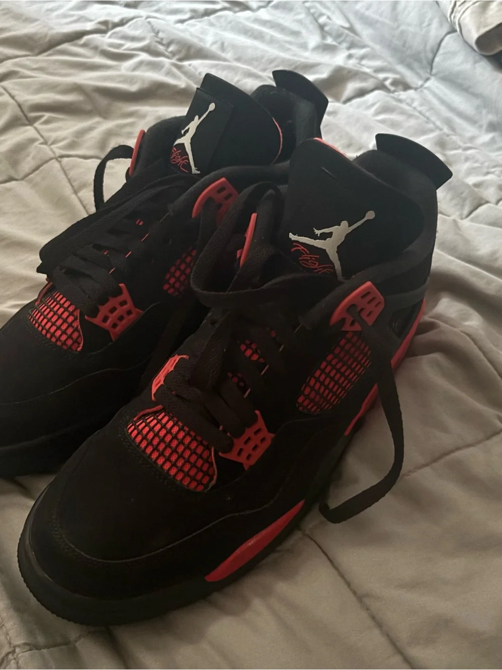 Jordan Men’s Athletic Shoes - Black & Red Retro Style